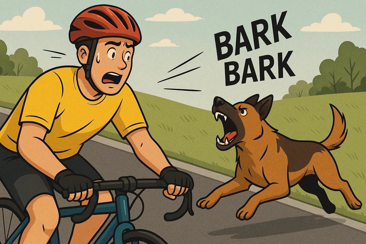 How to Deal with Dogs While Cycling?