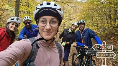 Spontaneous cycling trip to Tskhvarichamia